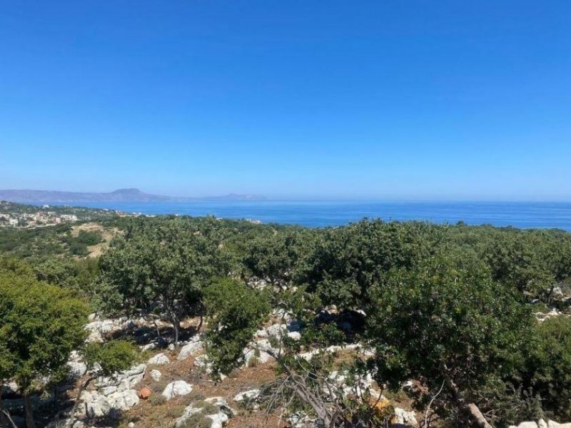 Prines Kreta, Prines: Grundstück mit herrlichem Meerblick in Prines Grundstück kaufen